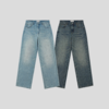GOODBAI 新款刺绣水洗高腰宽松抽绳直筒牛仔裤长裤女 商品缩略图1