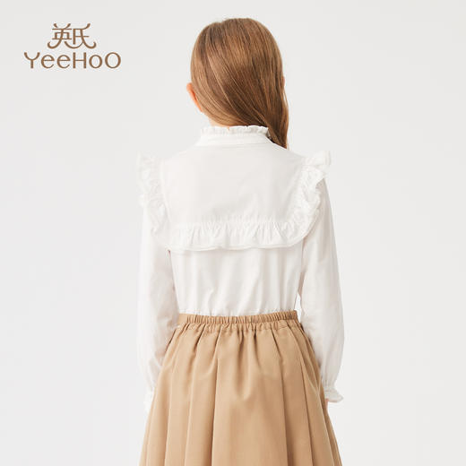 【英氏】【130-170】女童春秋长袖衬衣 商品图4