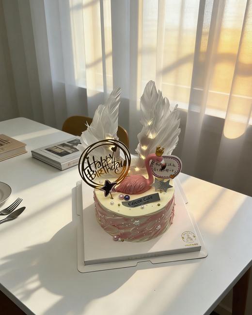 【优品系列】---【火烈鸟】生日蛋糕 商品图1
