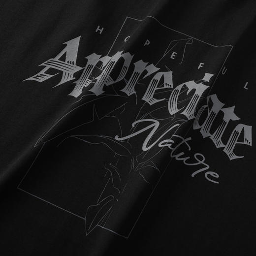 GXG男装【100%棉】26夏季创意哥特字母日常通勤圆领男式短袖T恤K&C 商品图3