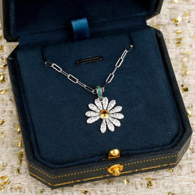 彩宝系列-雏菊满钻项链（XTY）