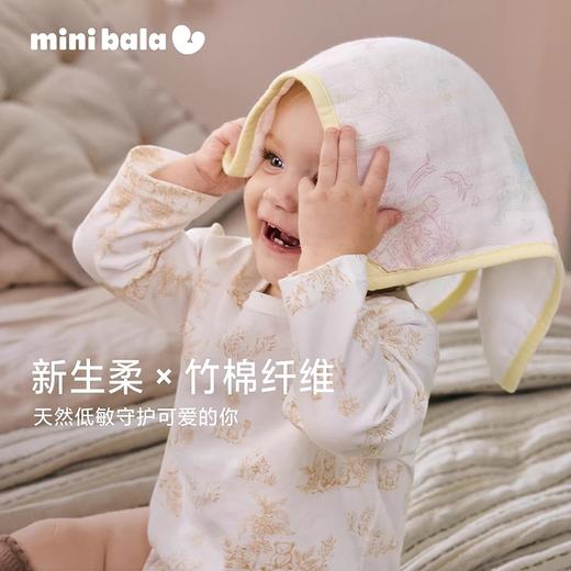 迷你巴拉新生婴儿口水巾棉纱布毛巾儿童宝宝手帕幼儿园洗脸方巾 商品图1