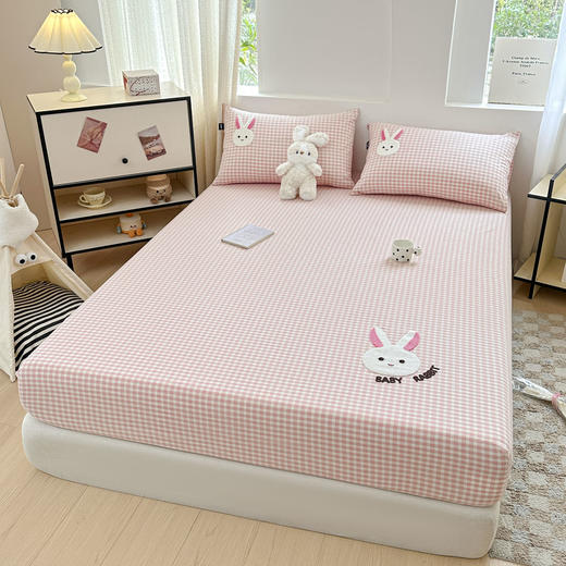 【清仓59元起】全棉水洗棉床笠三件套  四季可用【不支持退换】 商品图1