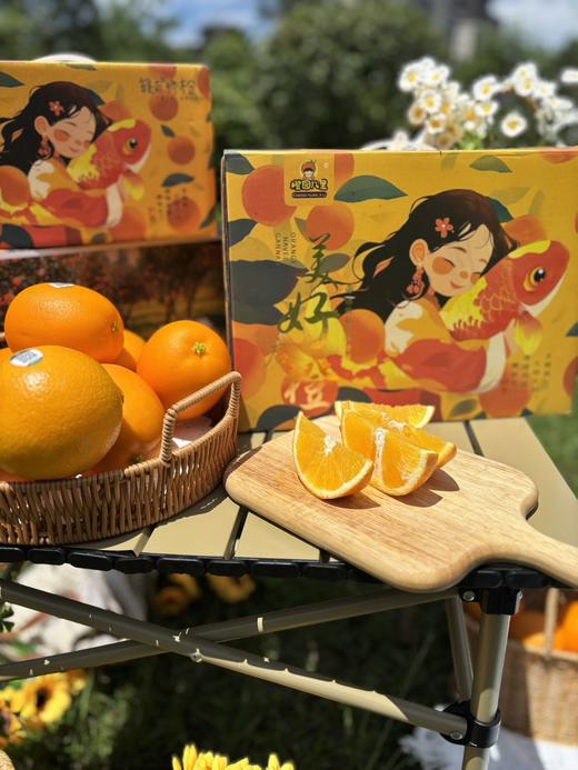 橙园几里赣南脐橙礼盒锦鲤女孩手提款 商品图0