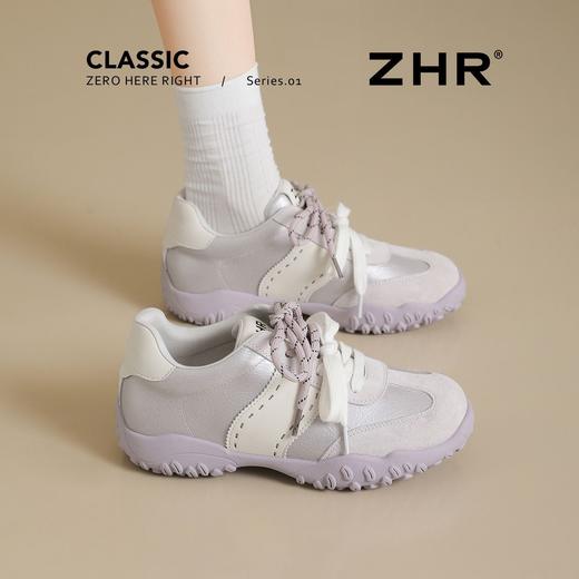 【头层猪皮】ZHR软底增高阿甘鞋百搭轻便德训鞋新款户外休闲鞋女 商品图6