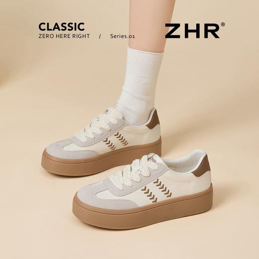 ZHR复古麦穗德训鞋女2026新款春季厚底增高休闲鞋百搭巨好看板鞋 商品图6