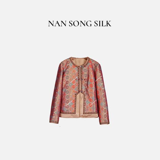【咕咕同款】NANSONGSILK/NS新中式蜀锦如意元宝纹外套M1D539749X南宋 商品图4