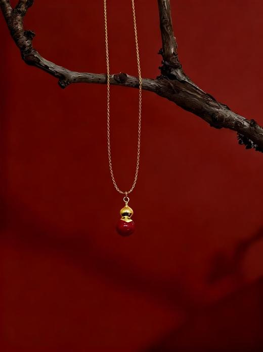 【宫里上新】福禄凝红系列-葫芦项链 商品图1