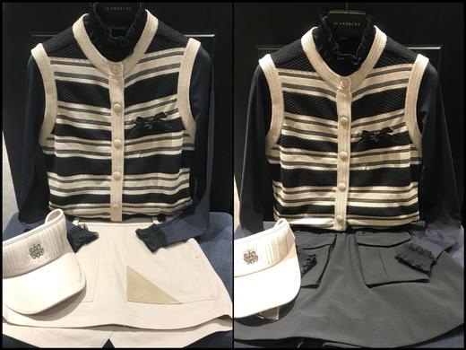 St家新款女士条纹蝴蝶结🎀胸针针织背心小开衫来啦！本季主打薄款小背心，快来省钱！料子绝好！这组纱线，来自于🇯🇵最负盛名的功能纱线供应商， 也同时提供给一线顶奢，依然是老渠道出品！ 商品图2