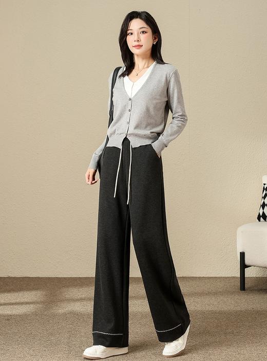 妈妈婆婆新年直筒加绒含一点羊毛蚕丝直筒裤 商品图10