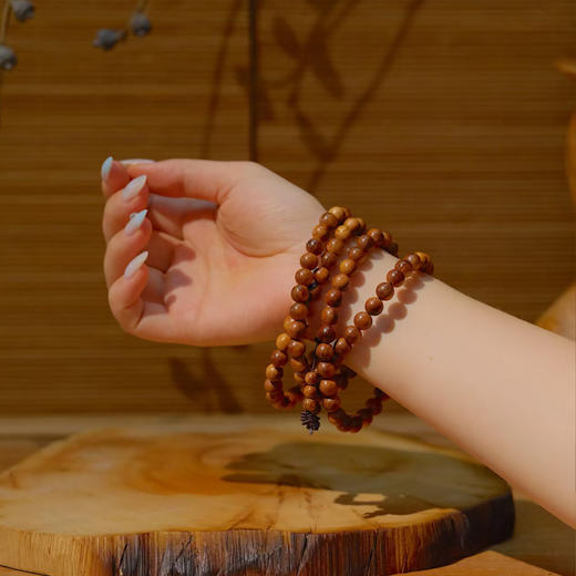 「鉴柏」崖柏108颗手串（上好黑油） 商品图1