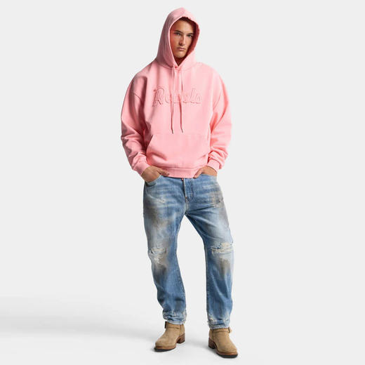 DSQUARED2 男士字母徽标贴片脏洗 Bro 牛仔裤 蓝色 S74LB1918 D30011 470 商品图4