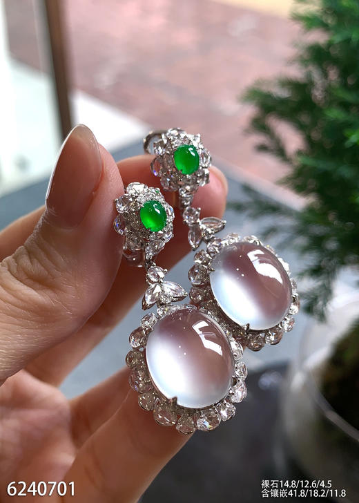 6240701，蛋面耳坠。具体价格微信咨询 商品图2