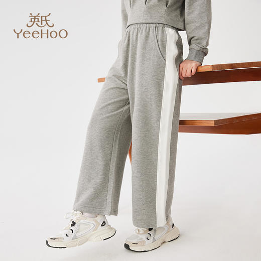 【英氏】【130-170】女童春秋休闲阔腿裤 商品图5