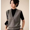 「任选2件立减20元 拉夫风减龄马甲系列！精选澳洲美丽诺羊毛 AVANN 羊毛马甲扭花马甲深V背心 商品缩略图10