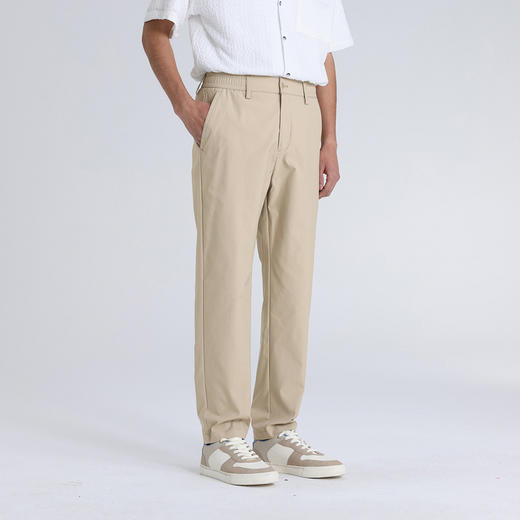 GXG男装26夏季时尚简约日常通勤商务休闲舒适亲肤男式直筒长裤K&C 商品图5