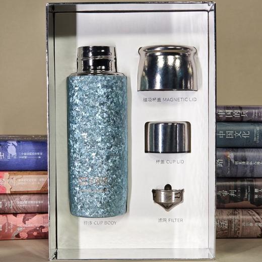长城砖·钛史杯 纯钛杯磁吸高颜值大容量保温杯焖泡茶车载水杯高档茶水分离大容量年礼臻选 商品图7