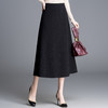 「自」全新升级【铂金会员128/天猫169/差价41】(24257)洛诗琳百搭时尚细闪半身裙2026春季中长裙高腰大摆A字裙 商品缩略图2