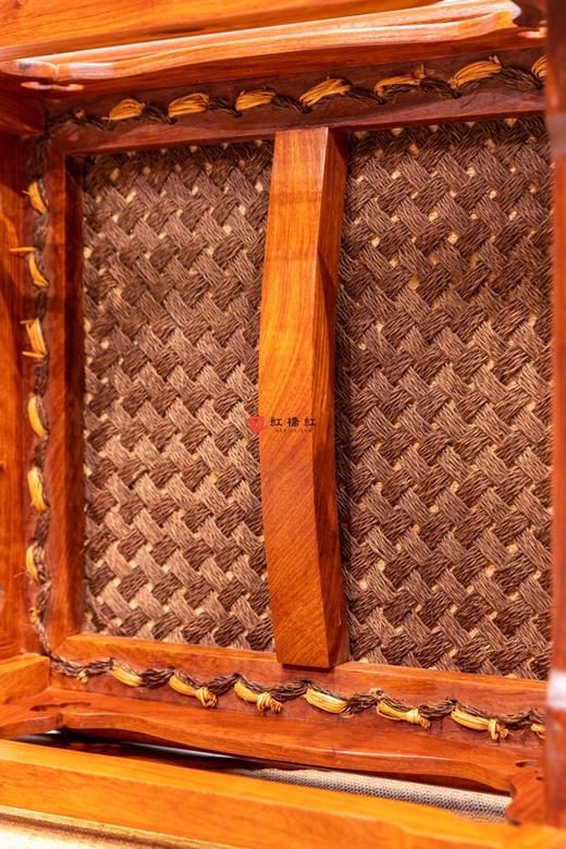 红桥红  家具严选  缅甸花梨(大果紫檀）  【46瓜棱腿方凳】 商品图11