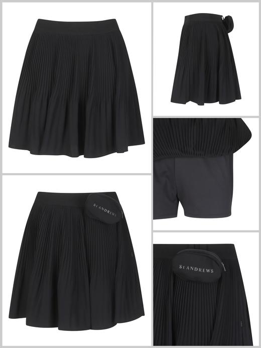 St家春夏新款女士带包短裙来了！🇰🇷贸易订单货，面料客供韩国进口，软糯到骨子里，上身有弹性毫无束缚，真正的裸感！松软腰，包容性更大，上身特别舒服，不规则褶皱设计元素多了一份休闲的味道， 配个小包包 商品图2