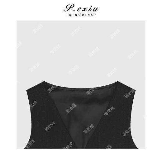 04-2潘依绣丁丁宠粉极简高级重工流苏无袖连衣裙Q9541 商品图2