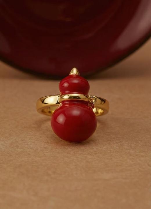 【宫里上新】福禄凝红系列-葫芦戒指 商品图0