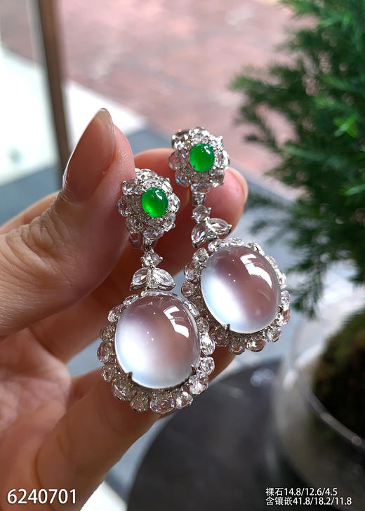 6240701，蛋面耳坠。具体价格微信咨询 商品图3