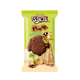 伊利50g巧乐兹巧噜噜低糖抹茶可可味雪糕