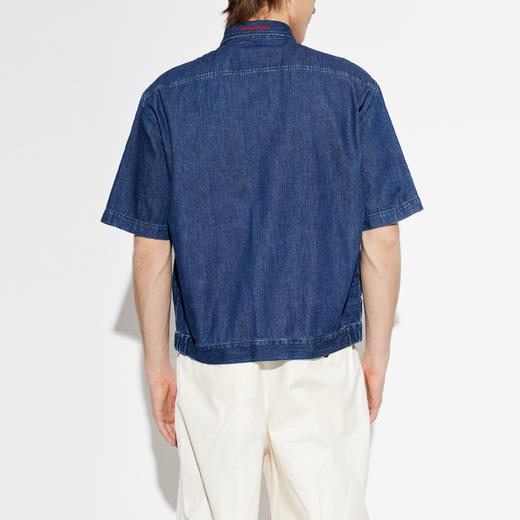 DSQUARED2 男士多色格子图案牛仔短袖衬衫 混色 S74DM1007 D35423 002F 商品图2