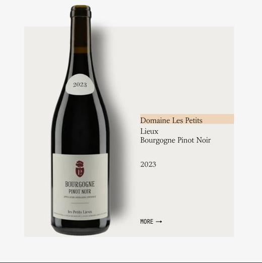 Les Petits Lieux Bourgogne Pinot Noir 2023伯禄酒庄黑皮诺干红葡萄酒2023 商品图0