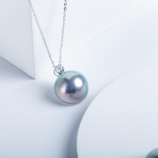 星空蓝马贝珍珠王妃吊坠 DZ252 商品图3