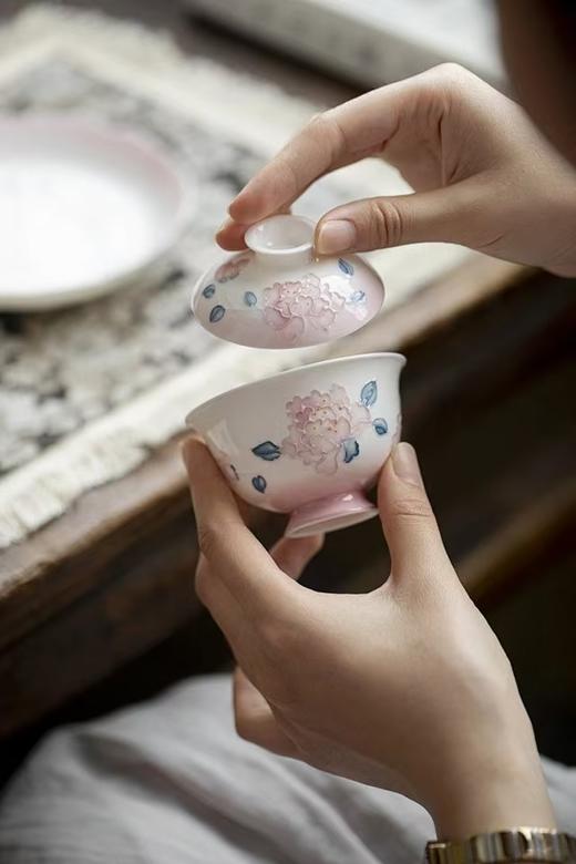 积分兑换 | 粉芳华盖碗90ml 商品图3