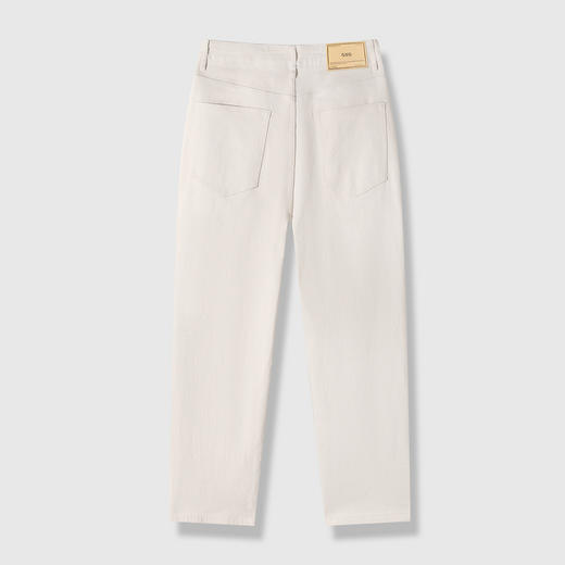 GXG男装26春季简约纯色日常通勤舒适棉弹直筒休闲男式牛仔长裤K&C 商品图5