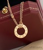 独家对版CNC数控精雕 精工高定 卡地亚Cartier 经典Love双层大饼项链 精致简约的一款，玫瑰金百搭不挑肤色 无论是简约基础搭配还是华丽礼服都能轻松驾驭~ 商品缩略图3
