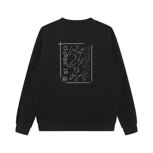 GXG男装【创意前后背图案】26春季潮流亲肤舒适简约男式圆领卫衣K&C 商品图4