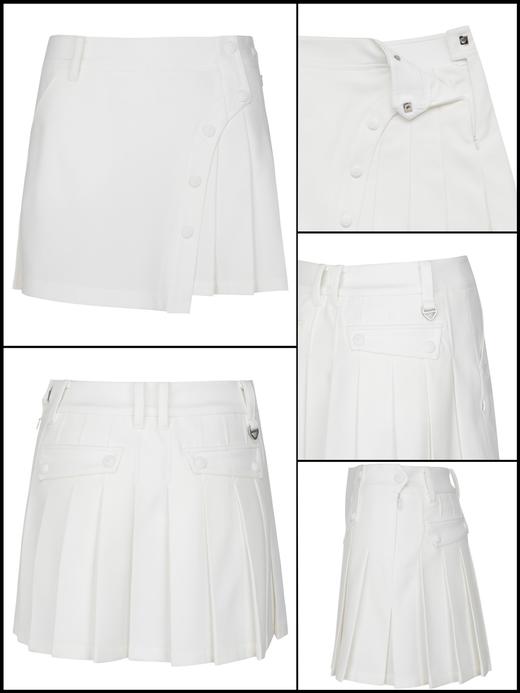 St家新款秋冬女士厚款斜边褶皱短裙来啦！出口原单❗️看了这款短裙，就深刻的明白为啥她家在优雅高尔夫这个细分市场是王者！无论从面料到版型还是到做工，都是一流中的一流，没有竞争对手，属于经典且招牌系列！ 商品图4