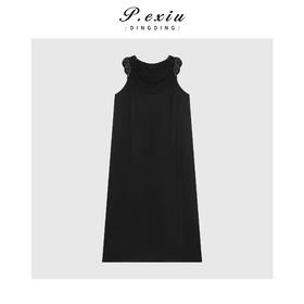 04-3潘依绣丁丁宠粉复古钩花镂空背心连衣裙Q97643