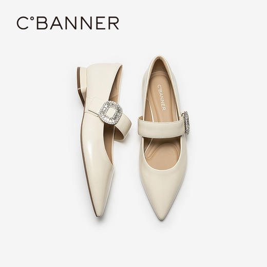 【上新】【静音系列】千百度水钻玛丽珍鞋女2026春季新款浅口单鞋A26179383 商品图4