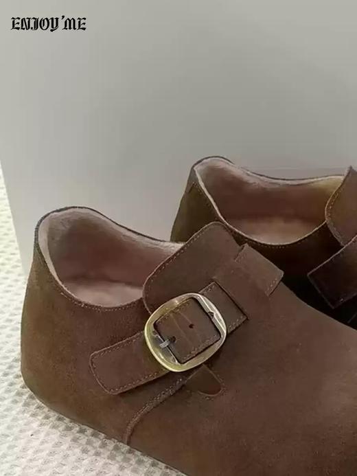 【门店同款】ENJOY冬季真毛垫全包博肯鞋 168795468 商品图2