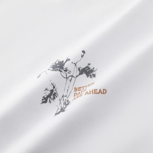 GXG男装【100%棉】26春季时尚复古纹理方框圆领休闲男式长袖T恤K&C 商品图5