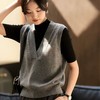 「任选2件立减20元 拉夫风减龄马甲系列！精选澳洲美丽诺羊毛 AVANN 羊毛马甲扭花马甲深V背心 商品缩略图4