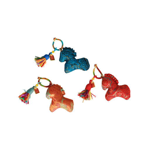 【2月12号停发26号恢复】NANSONGSILK/NS新款新中式织锦国风薰衣草填充小马挂件N09F54562Z南宋 商品图3