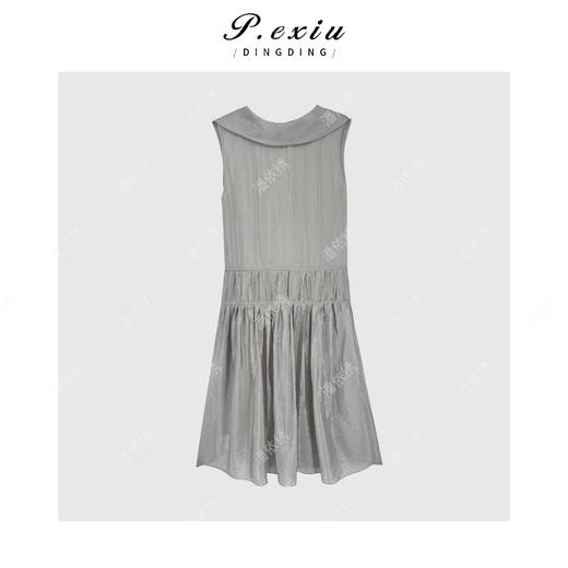 04-3潘依绣丁丁宠粉法式优雅气质拼接网纱连衣裙Q5465 商品图1