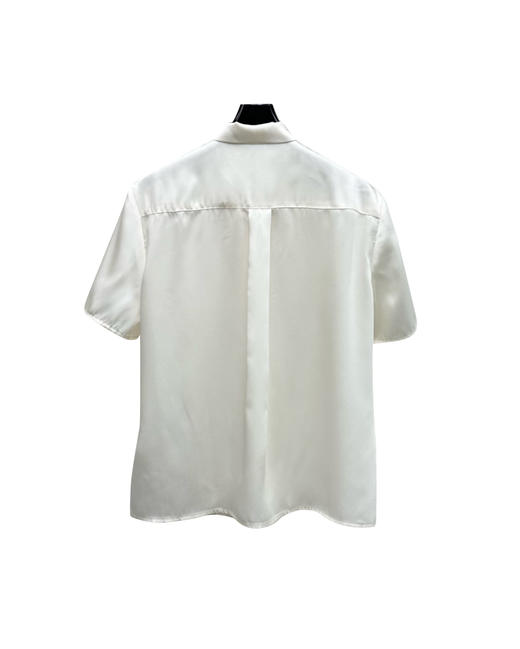 女款系带丝质短袖衬衫ba008 商品图1