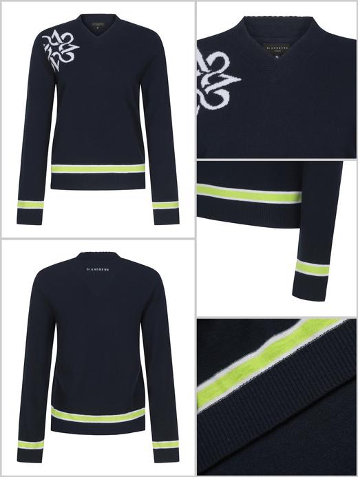 St家新款女士v领羊毛🦙针织上衣来了！市场高品质❗️她家最新季海报爆款毛衣，不是外面的样子货，真材实料的好东西！！！和柜子里一样的羊毛🦙，你们看下实物的质感，进口14针机48支双股羊毛！ 商品图3