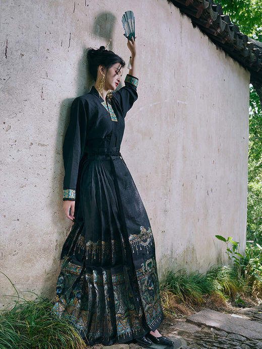 【重回汉唐楚辞】直领对襟衫马面裙套装日常可穿百搭明制汉服女装 商品图1