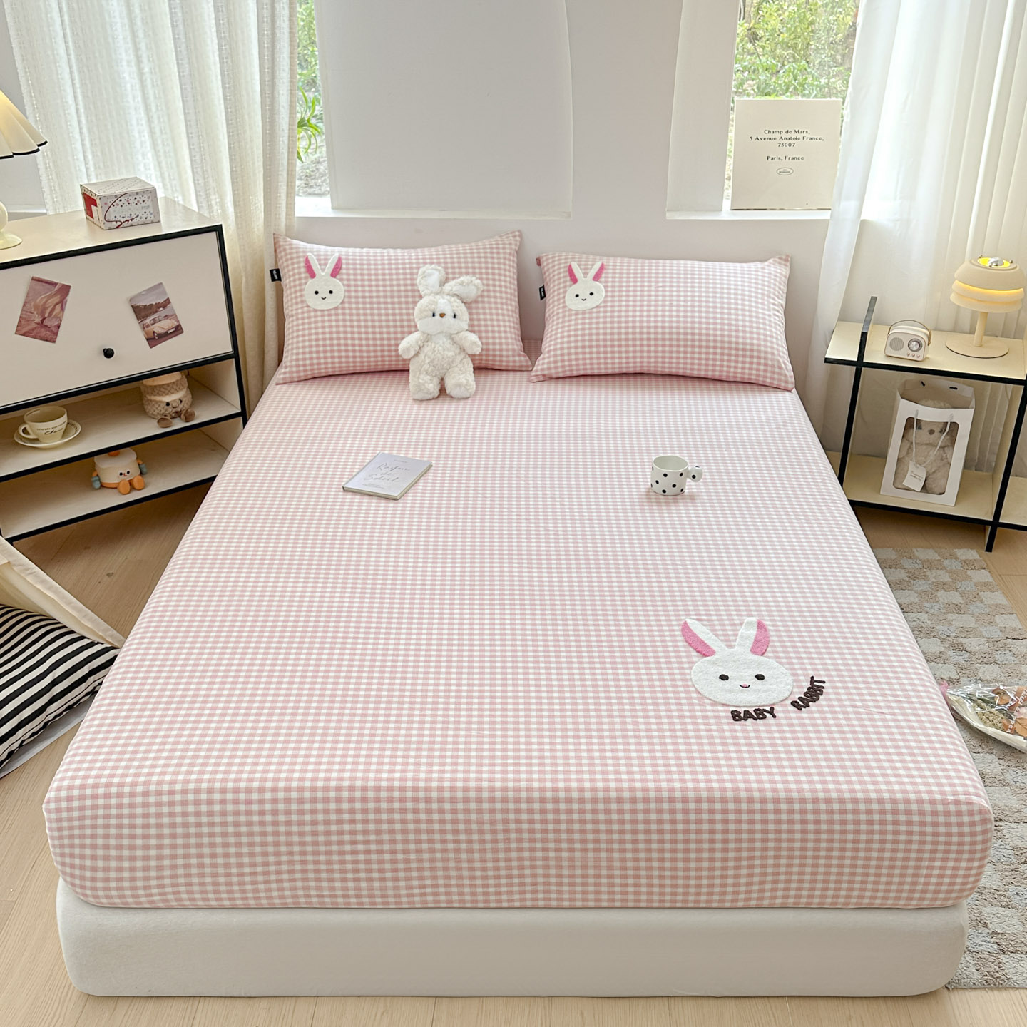 【清仓59元起】全棉水洗棉床笠三件套  四季可用【不支持退换】