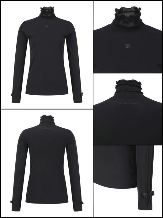 St家新款女士立领木耳边蝴蝶结🎀长袖上衣来啦！渠道出货❗️四季都离不开的百搭万金油！！极简有设计才是高级风的尽头！！修身而不紧绷的剪裁！充满优雅活力！ 商品图4