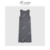 04-3潘依绣丁丁宠粉极简风高级长款U领无袖连衣裙Q8421 商品缩略图1