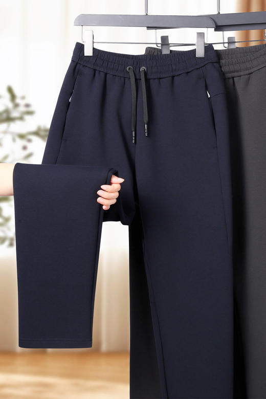 【DK】大依优型大码男装春秋款针织棉直口长裤运动休闲商务松紧腰裤子 商品图5